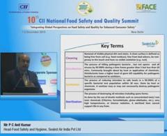 Address by Mr P C Anil Kumar, Head-Food Safety and Hygiene, Sealed Air India Pvt Ltd